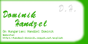 dominik handzel business card